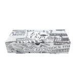 9" Newspaper Print Cardboard Fish and Chips Boxes 1x80pcs - Image 4