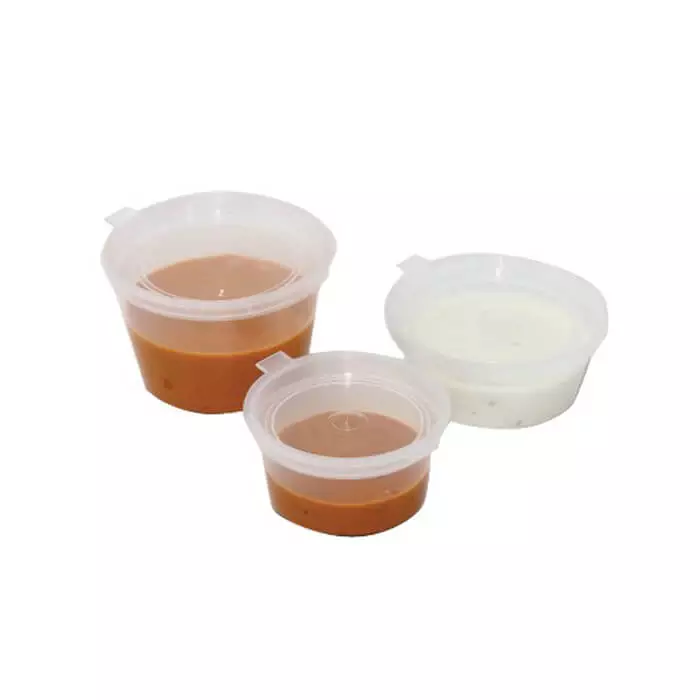1oz Hinged Sauce Cups