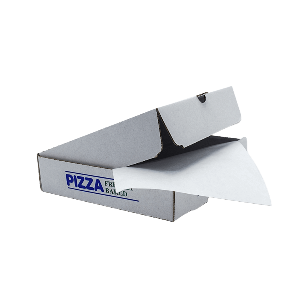 9 Inch White Grease Proof Pizza Box Liner 1x1000pcs