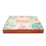 18" Printed Brown Kraft Pizza Boxes 1x50pcs - Image 2
