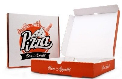 7" Printed White Full Colour Pizza Boxes (1x90pcs) - Image 1