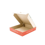 9" Printed Brown Kraft Pizza Boxes 1x100pcs - Image 2