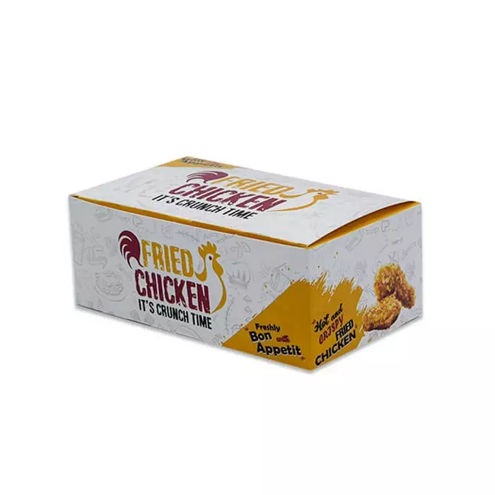 FC1 medium fried chicken takeaway box, pack of 260 — kraft, grease-resistant