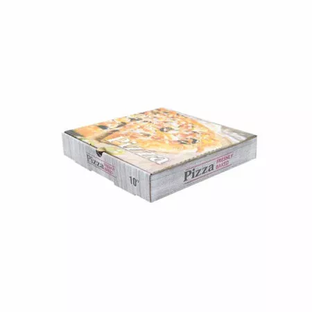 Printed white full colour pizza box