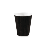 8oz Black Ripple Wall Coffee Cups 1x500pcs