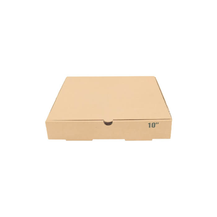 10" Brown Plain Pizza Boxes 1x100pcs - Image 2