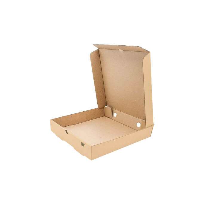 10" Brown Plain Pizza Boxes 1x100pcs - Image 4