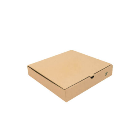 9 Inch Brown Plain Pizza Boxes 1x100pcs