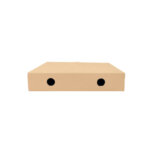 9" Brown Plain Pizza Boxes 1x100pcs - Image 3