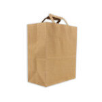 SOS  Large Brown Paper Takeaway Handle Carriers 250 (10"x15"x12")