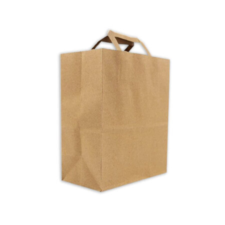 SOS  Large Brown Paper Takeaway Handle Carriers 250 (10"x15"x12")