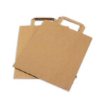 SOS  Large Brown Paper Takeaway Handle Carriers 250 (10"x15"x12") - Image 3