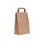 SOS Medium Brown Paper Takeaway Handle Carriers