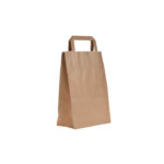 SOS Small Brown Paper Takeaway Handle Carriers
