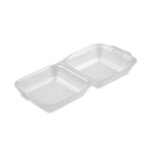 HP7 Small Burger box Polystyrene Foam Food Containers 1x500pcs (150x150x73) - Image 2