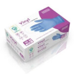 Medium Blue Powder and Latex-Free Gloves 1x100pcs
