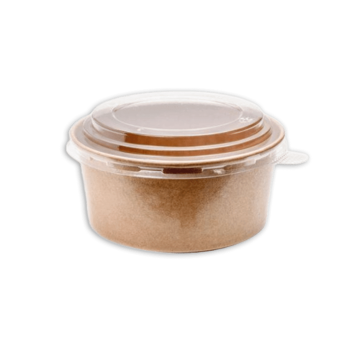 1000ml Kraft Paper Bowl Lid 1x300