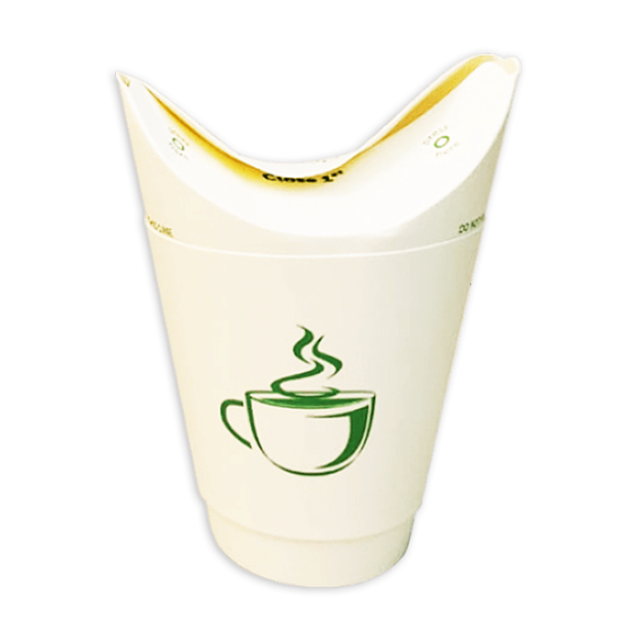 12oz 2 ECO Double Wall Paper Coffee Cup