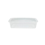Clear HD Microwavable Plastic Containers 500ml 1x250pcs