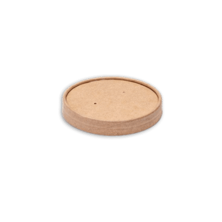 12oz Kraft Paper Soup Cup Lid 1x500