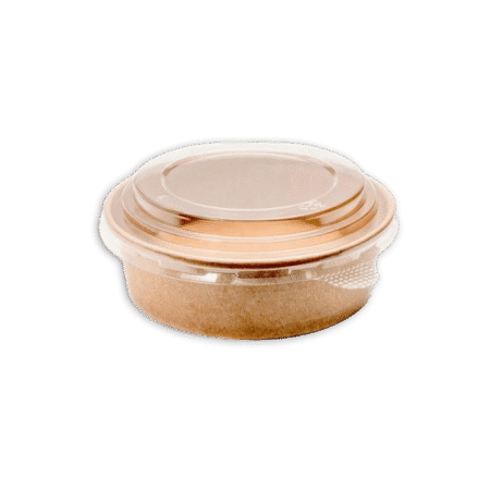 500ml Kraft Paper Bowl Lid 1x300pcs