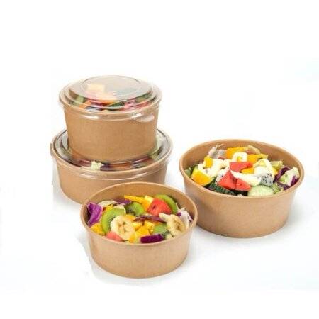 Elevate your dining experience with our 500ml Kraft Paper Bowl 1x300pcs, crafted to combine practicality, style, and sustainability. Ideal for catering, takeaway services, and home use, these premium bowls are designed to meet all your food-serving needs. Made from biodegradable Kraft paper, they are an eco-friendly solution that aligns with modern sustainability goals while ensuring a durable and leak-proof dining experience.