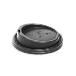 16oz Black Ripple Wall Coffee Cup Lid 2
