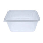 Clear HD Microwavable Plastic Containers 1000ml